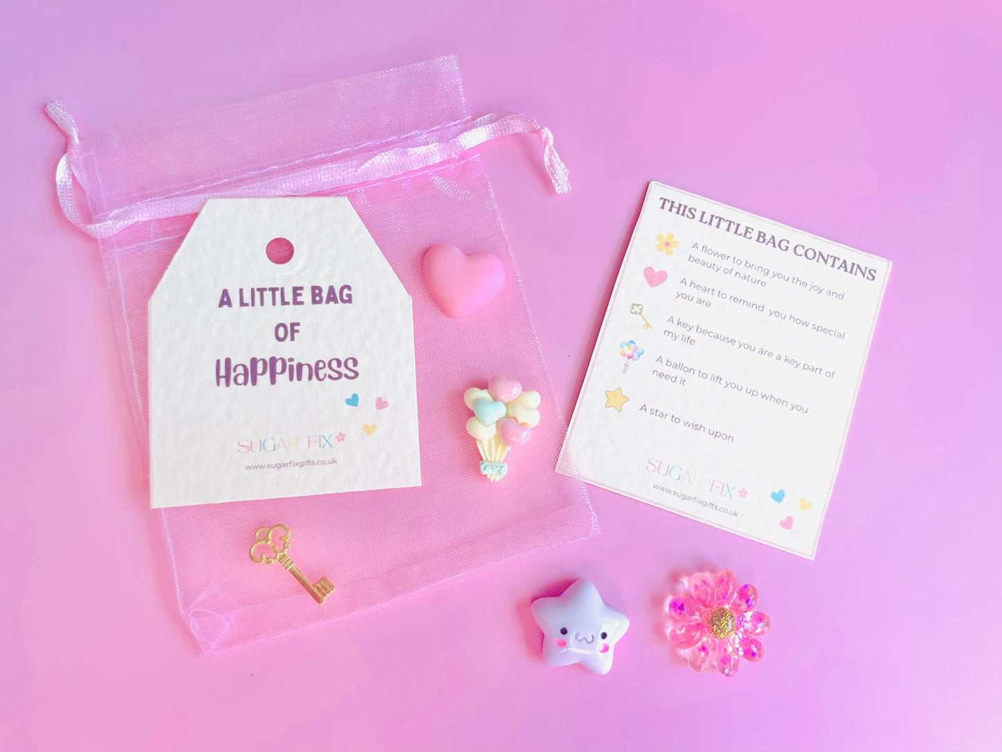 Happy Little Gift Bag of Happiness, Pink or Ivory