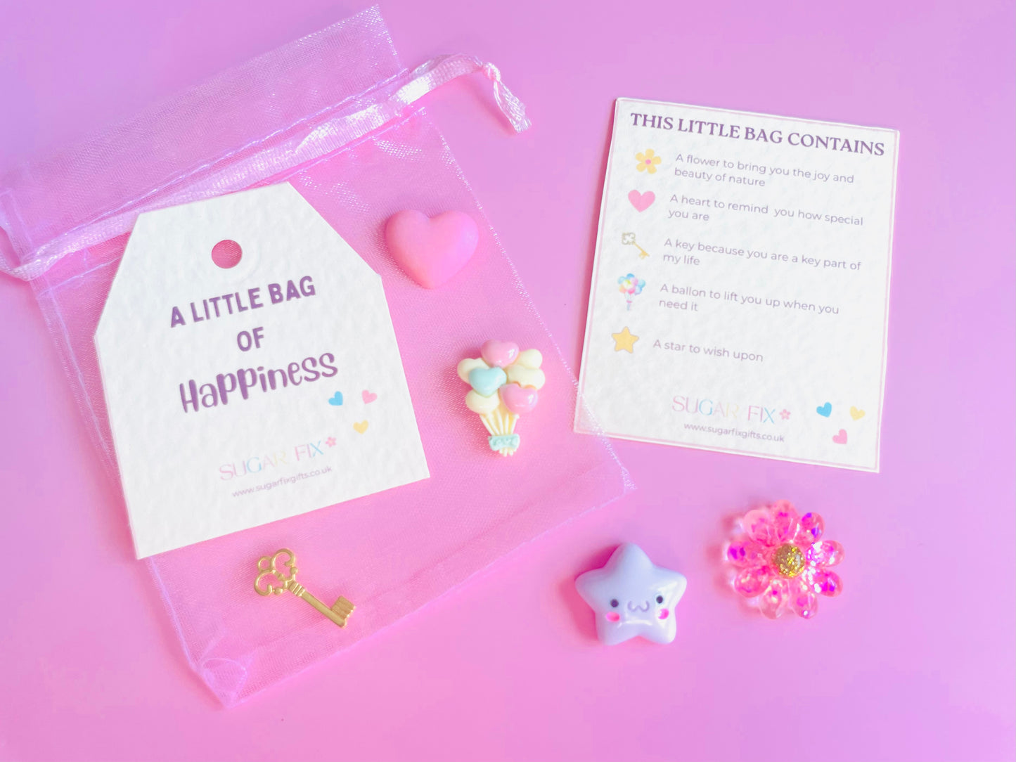 Happy Little Gift Bag of Happiness, Pink or Ivory