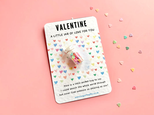 Valentines Love Jar Pocket Hug