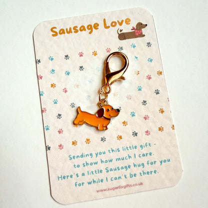 Dachshund Keyring, Sausage Dog Pocket Hug