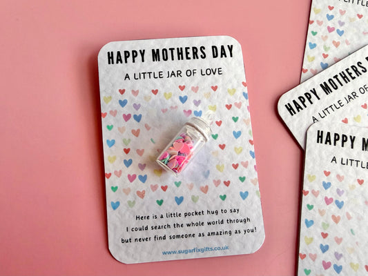 Mothers Day Jar Of Love Pocket Hug Gift