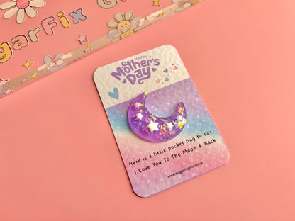 Mothers Day Love You To The Moon Pocket Hug Gift