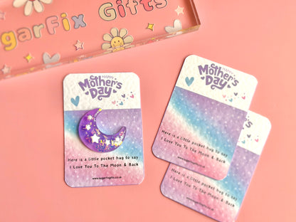 Mothers Day Love You To The Moon Pocket Hug Gift