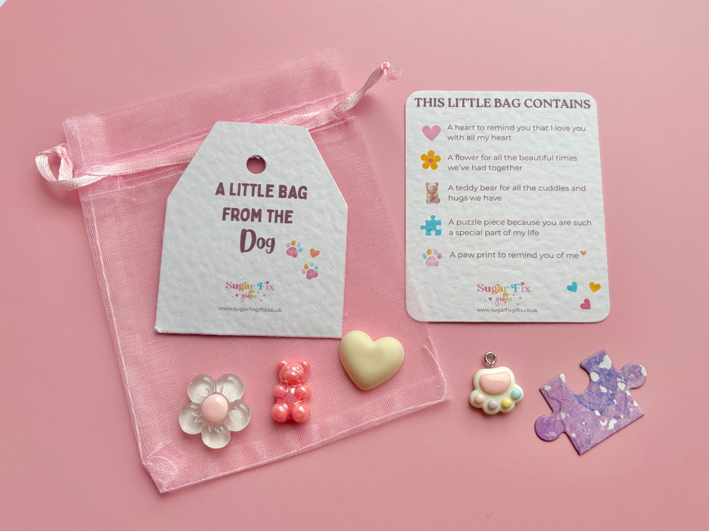 From The Dog - Little Bag of Happy, Pink or Ivory