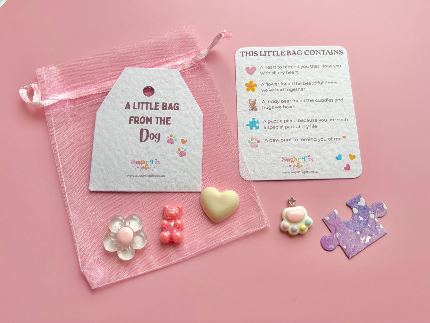 From The Dog - Little Bag of Happy, Pink or Ivory