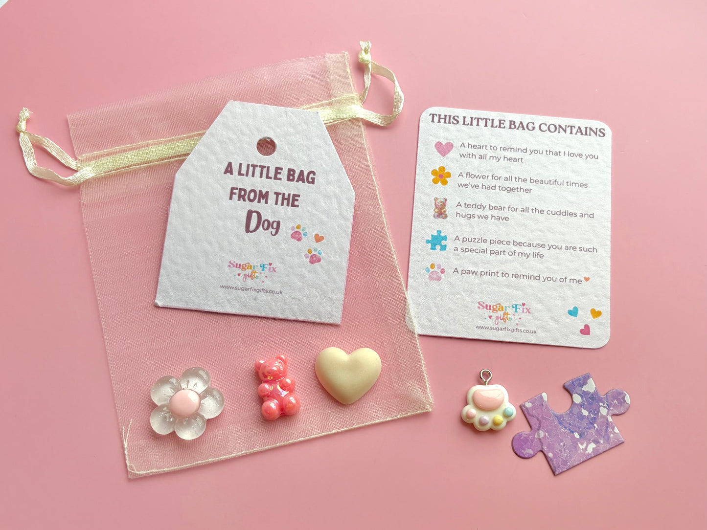 From The Dog - Little Bag of Happy, Pink or Ivory
