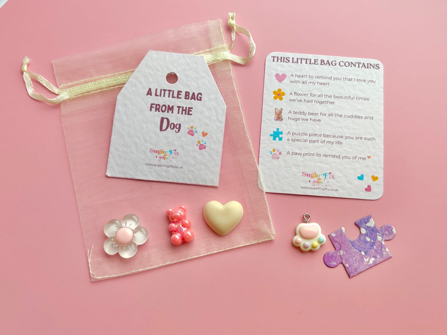 From The Dog - Little Bag of Happy, Pink or Ivory