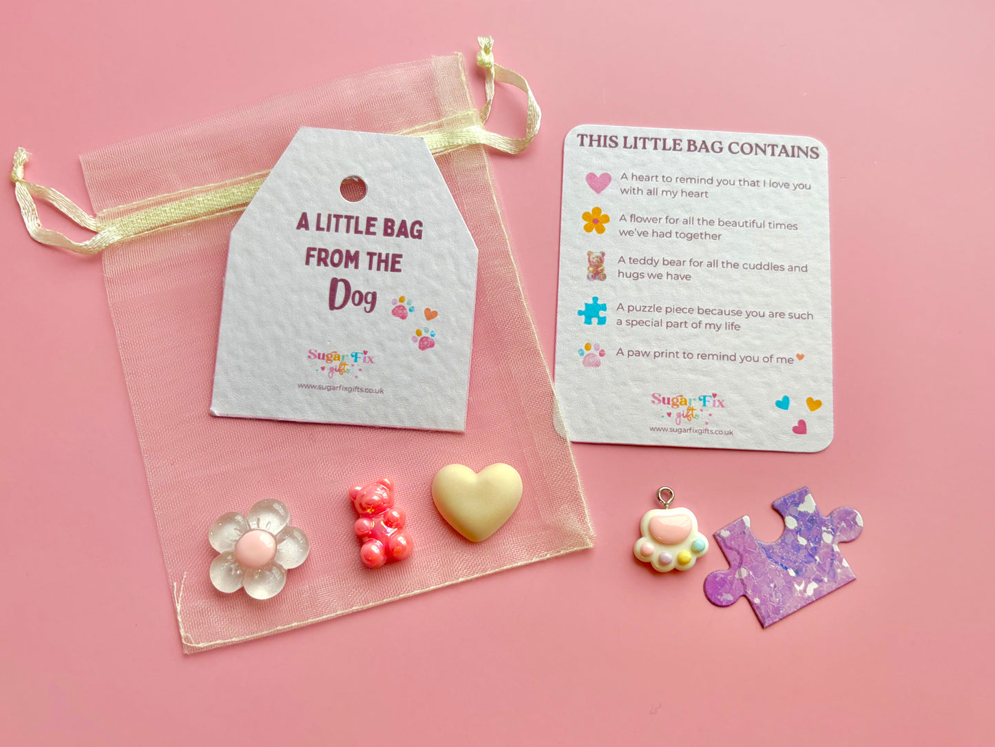From The Dog - Little Bag of Happy, Pink or Ivory