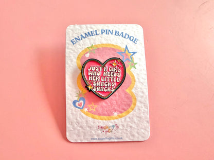 Snacks Lover Enamel Pin