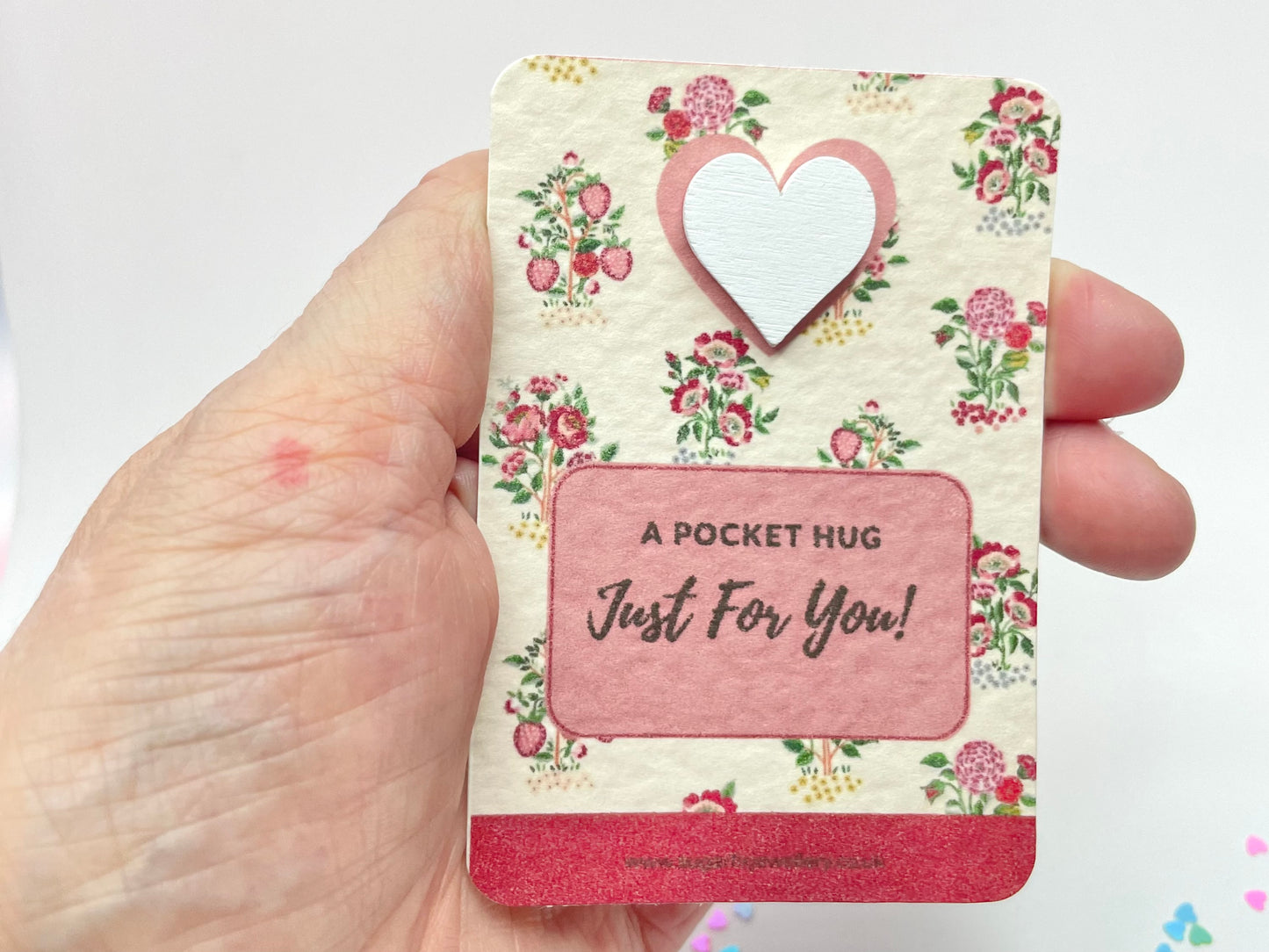Cath Kidston Print Pocket Hug Heart  Keepsake Gift