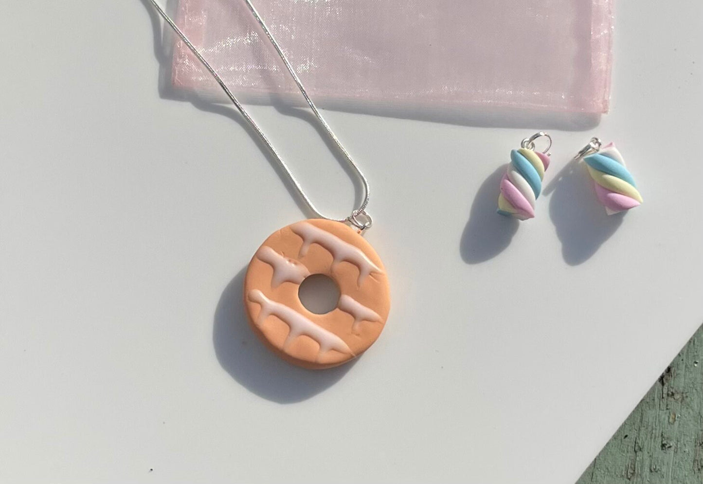 Party Ring Biscuit Necklace
