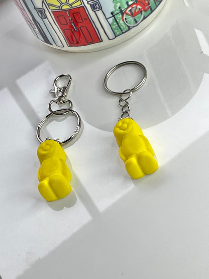 Yellow Jelly Baby Keyring