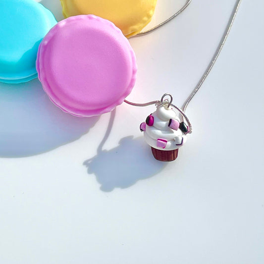 Liquorice Allsorts Cupcake Necklace