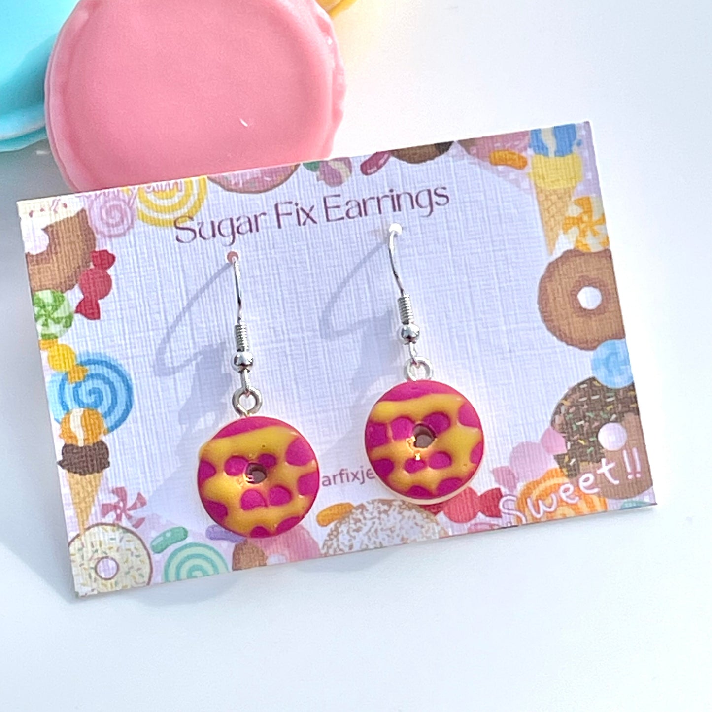 Sterling Silver Party Ring Biscuit Earrings
