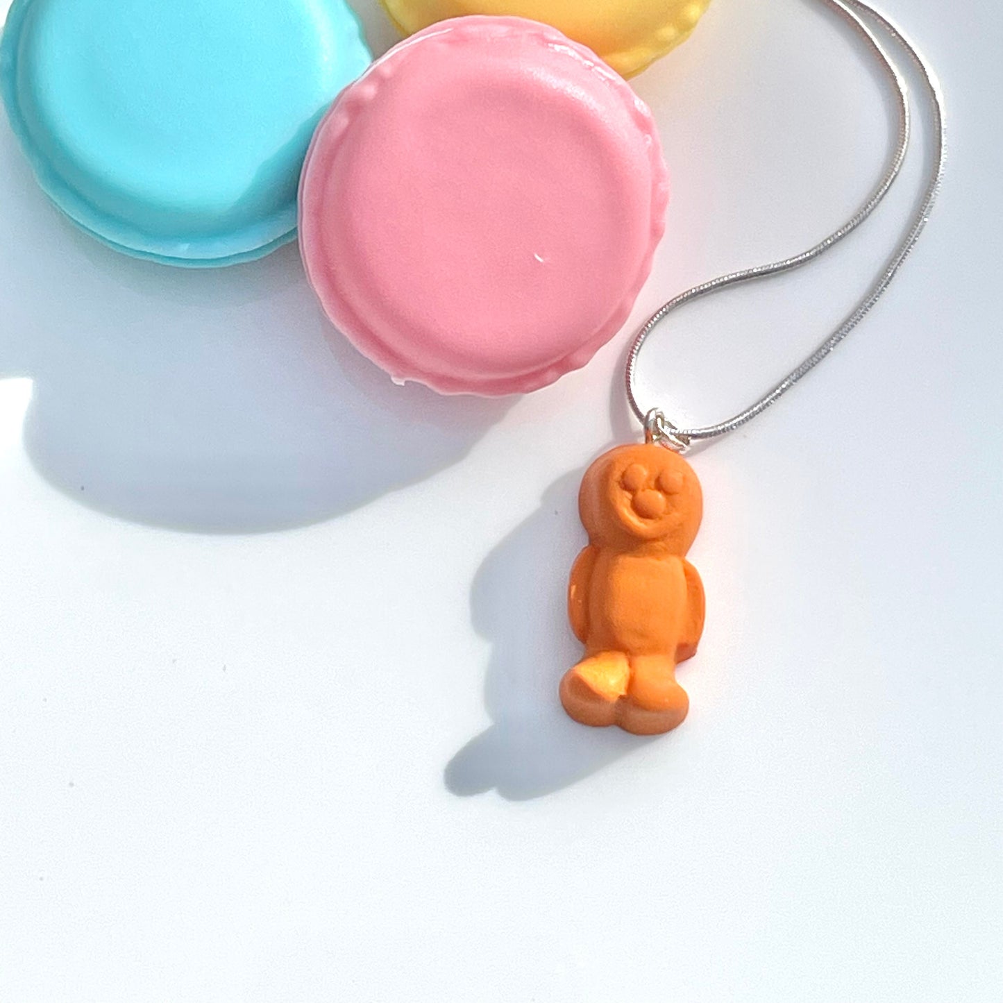 Handmade Orange Jelly Baby Necklace