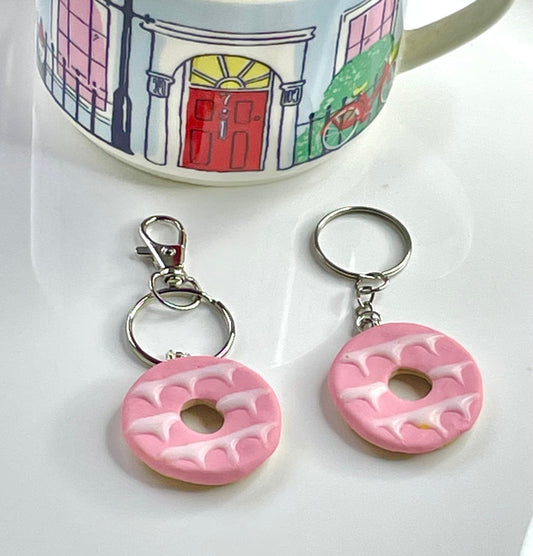 Party Ring Biscuit Keyring