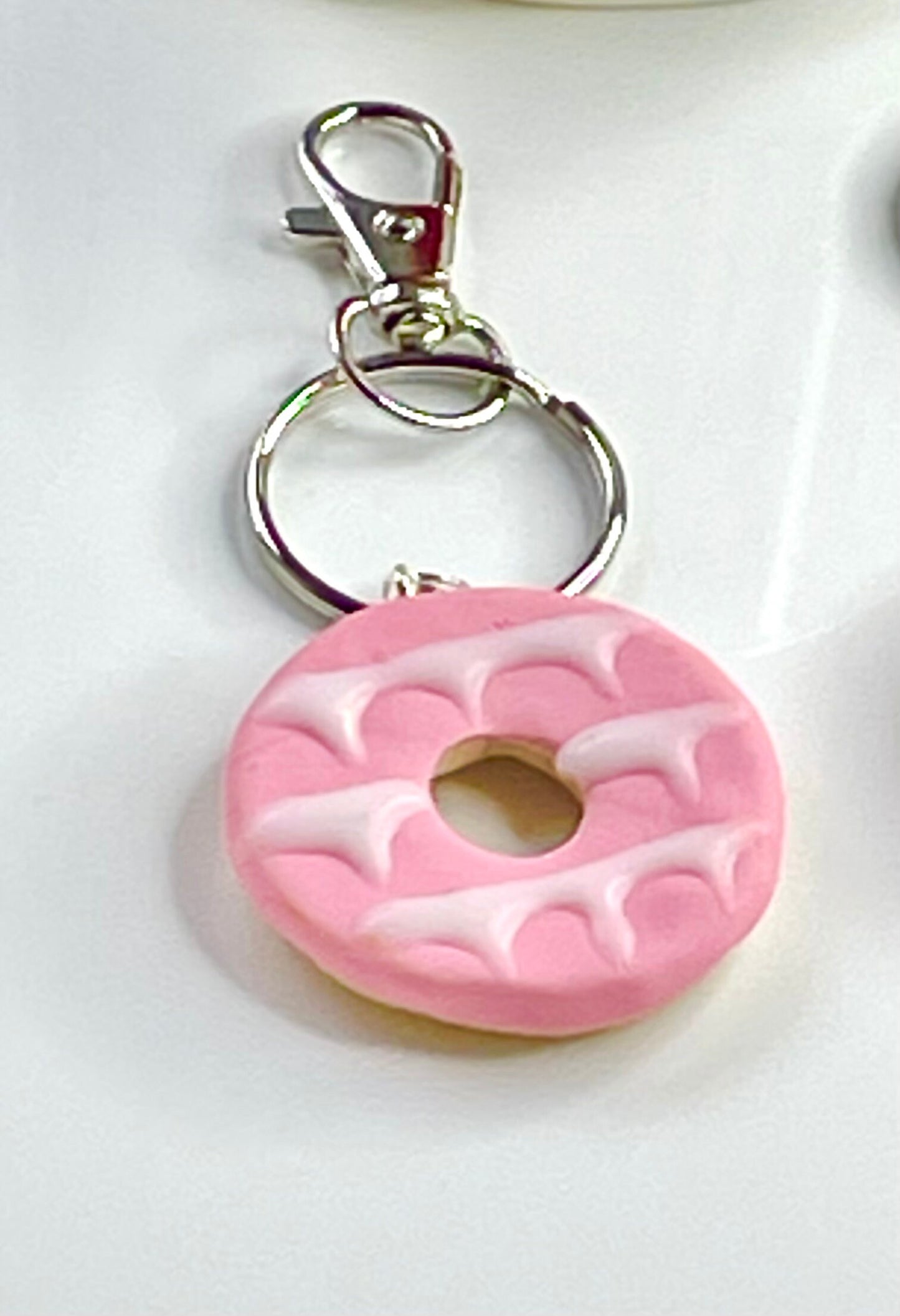 Party Ring Biscuit Keyring