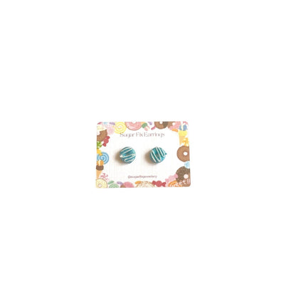 Sparkly Donut Hypoallergenic Stud Earrings