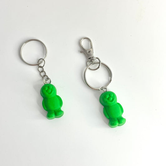 Green Jelly Baby Keyring