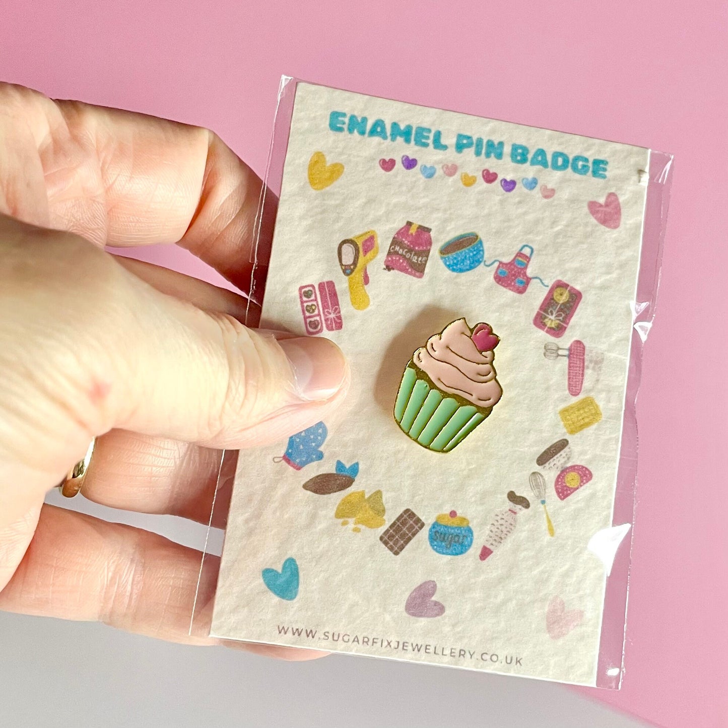 Cupcake Enamel Pin Brooch Badge