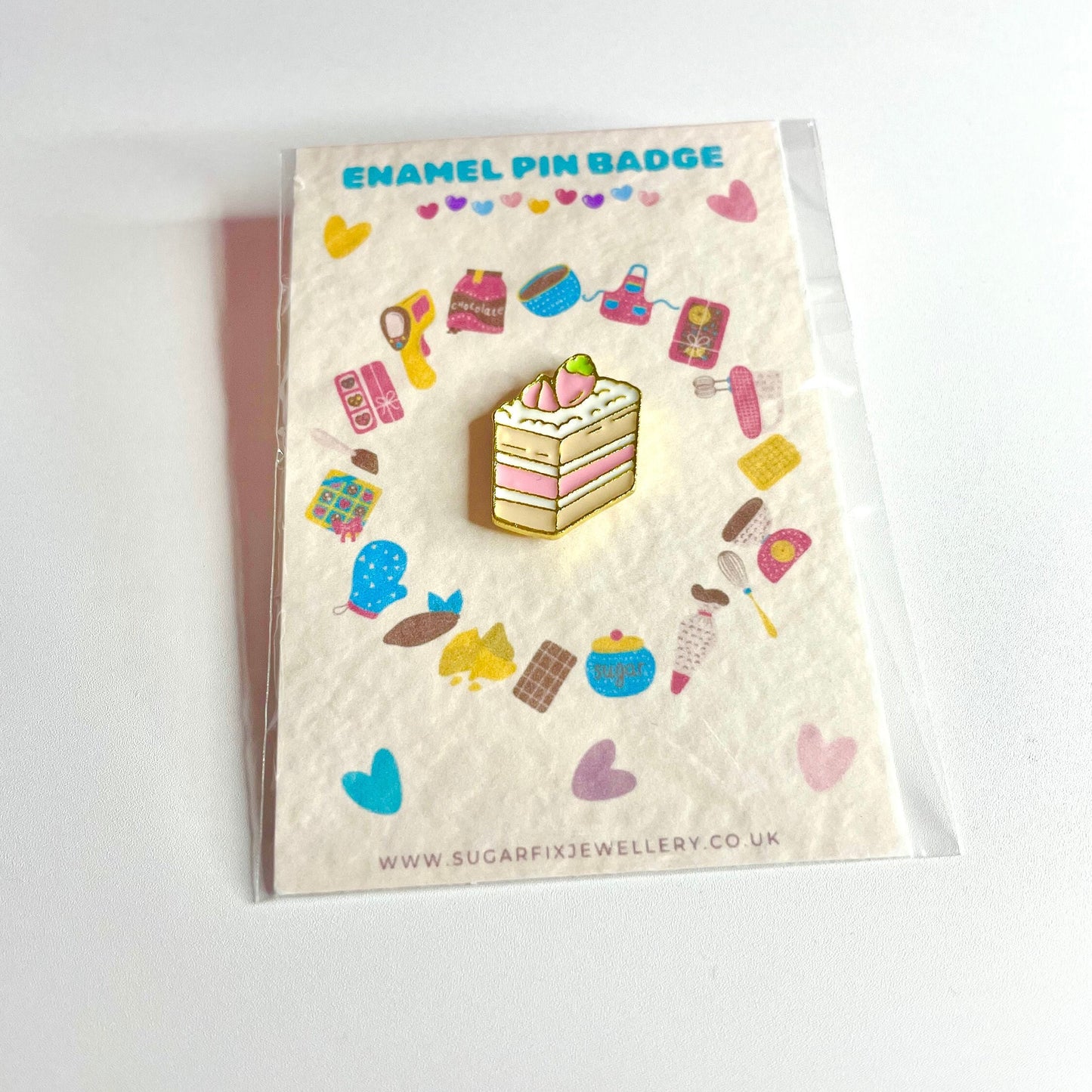 Cake Slice Enamel Pin Badge