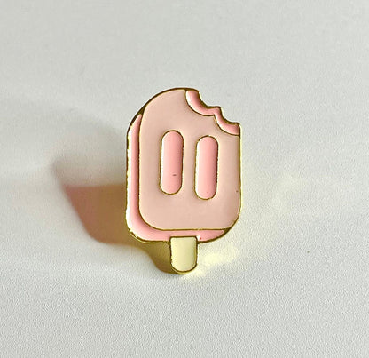Pink Popsicle Lolly Enamel Pin Brooch