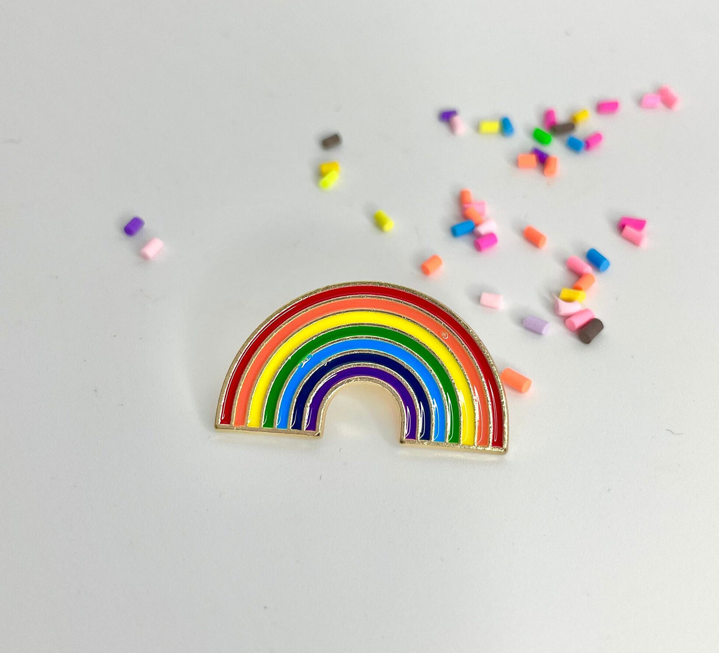 Rainbow Enamel Pin Brooch