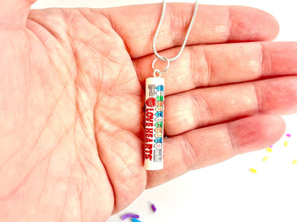 Conversation Candy Hearts Necklace