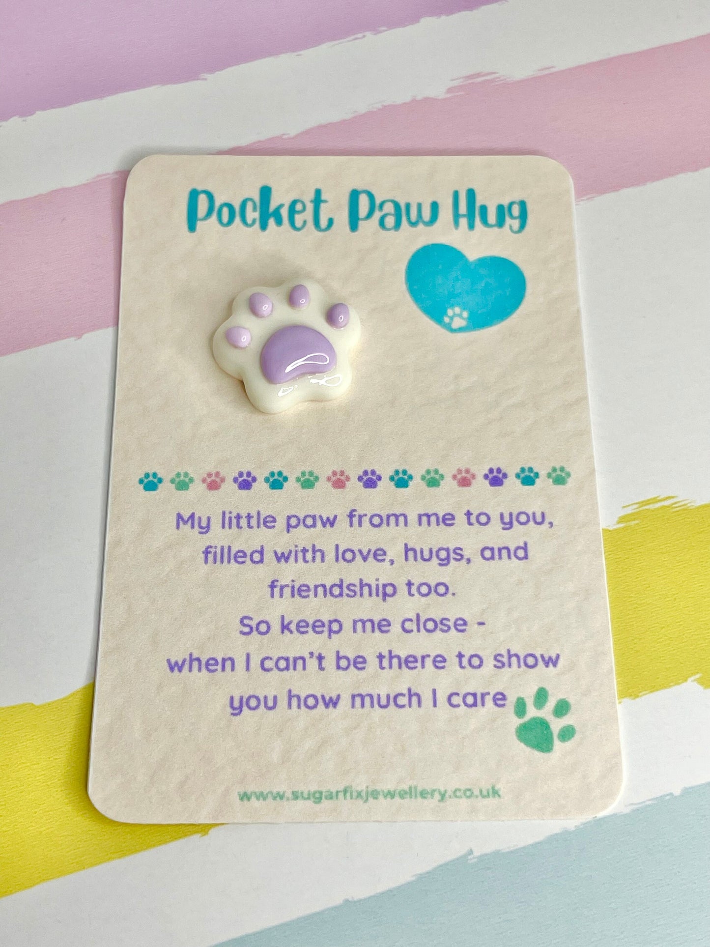 Parent Pet Paw Pocket Hug Gift