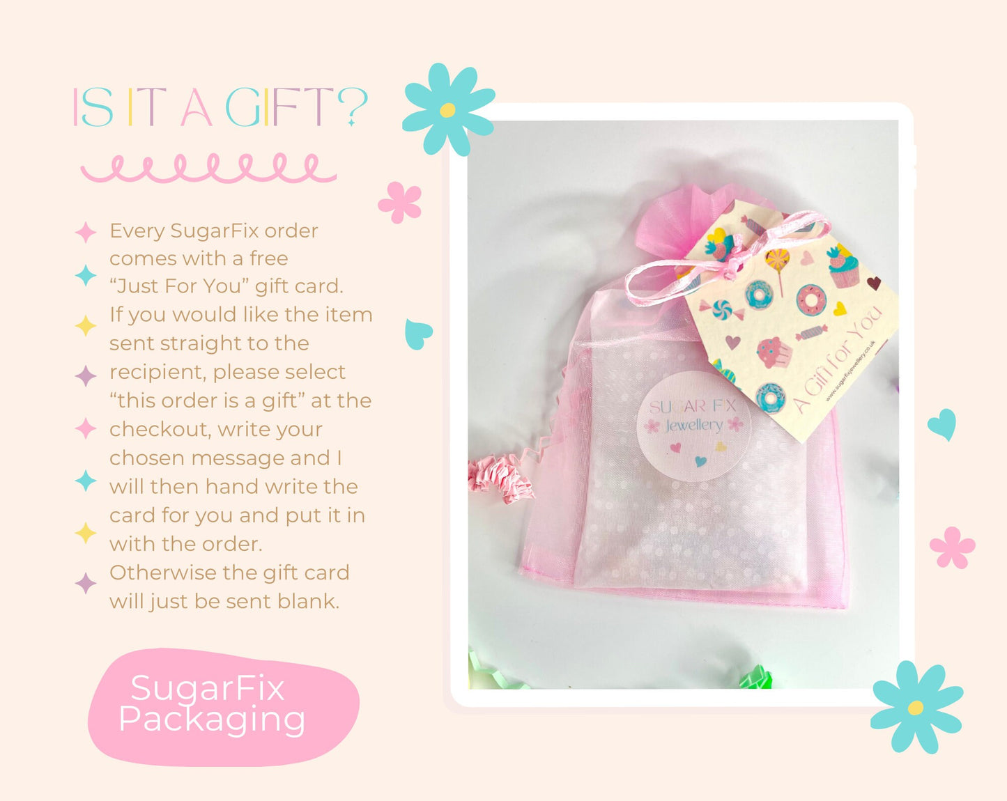 Baby Pink Sweet Candy Wrapper Pastel Dangly Dropper Earrings