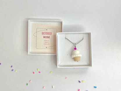 October Rose Crystal Birthstone Necklace