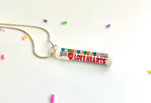 Conversation Candy Hearts Necklace