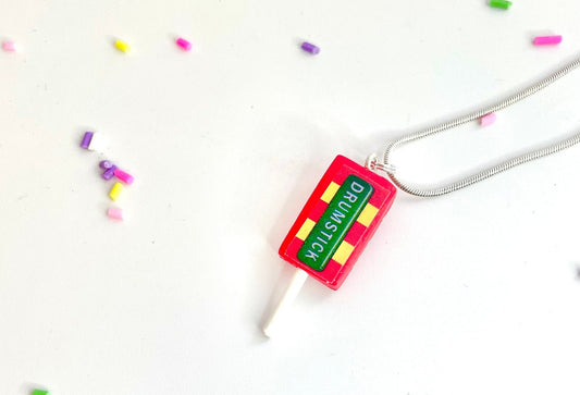 Retro Drumstick Lolly Necklace