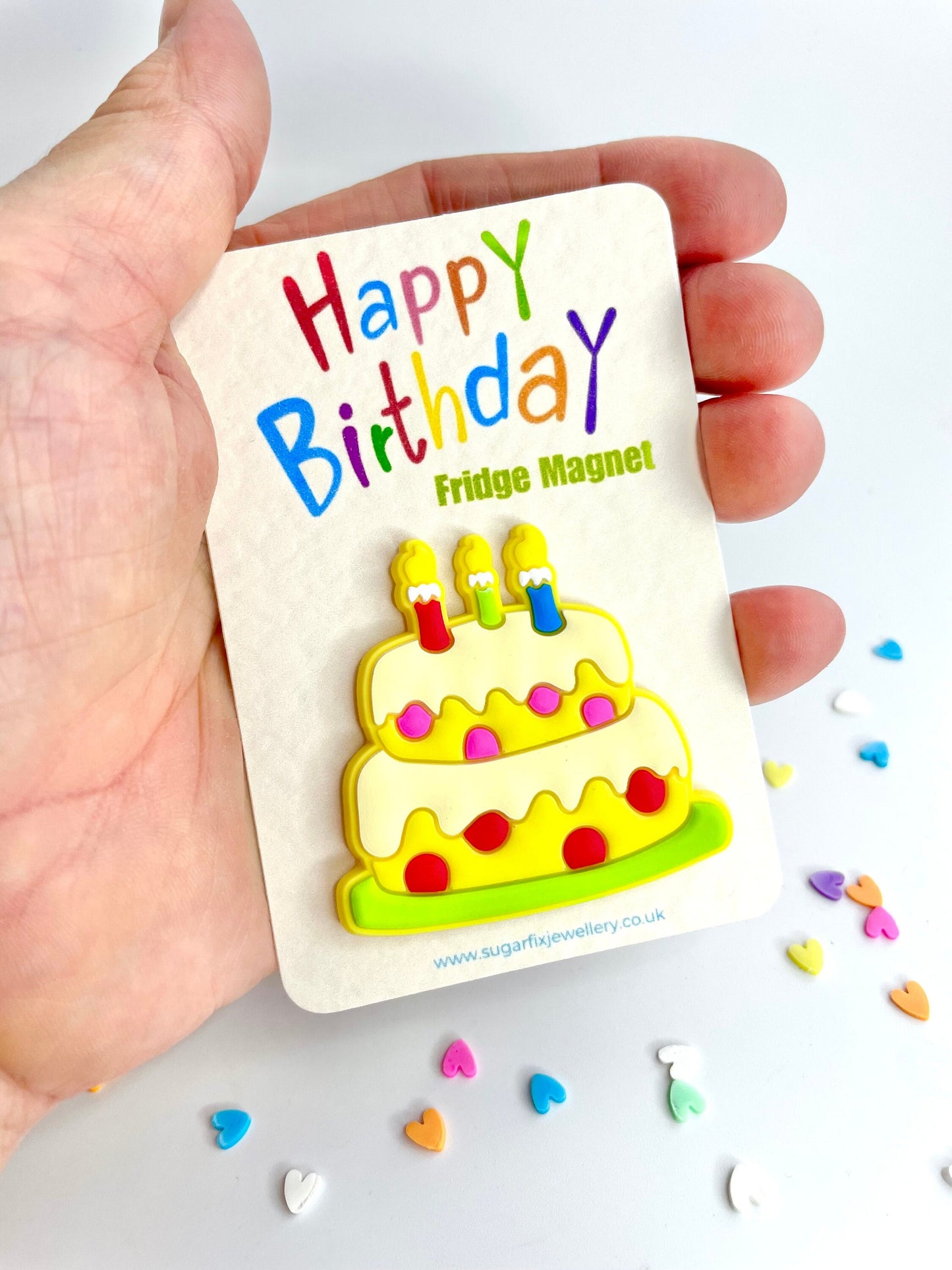 Happy Birthday Fridge Magnet - Cake Pocket Hug