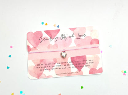 Lots Of Love Pink Wish Bracelet