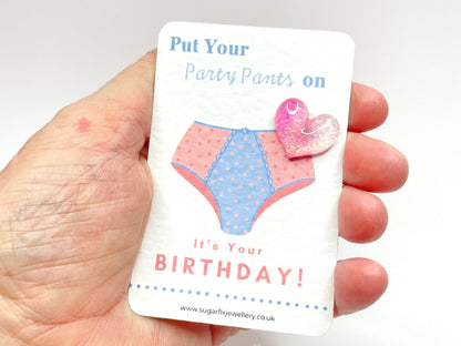 Party Pants Happy Birthday Pocket Hug Gift