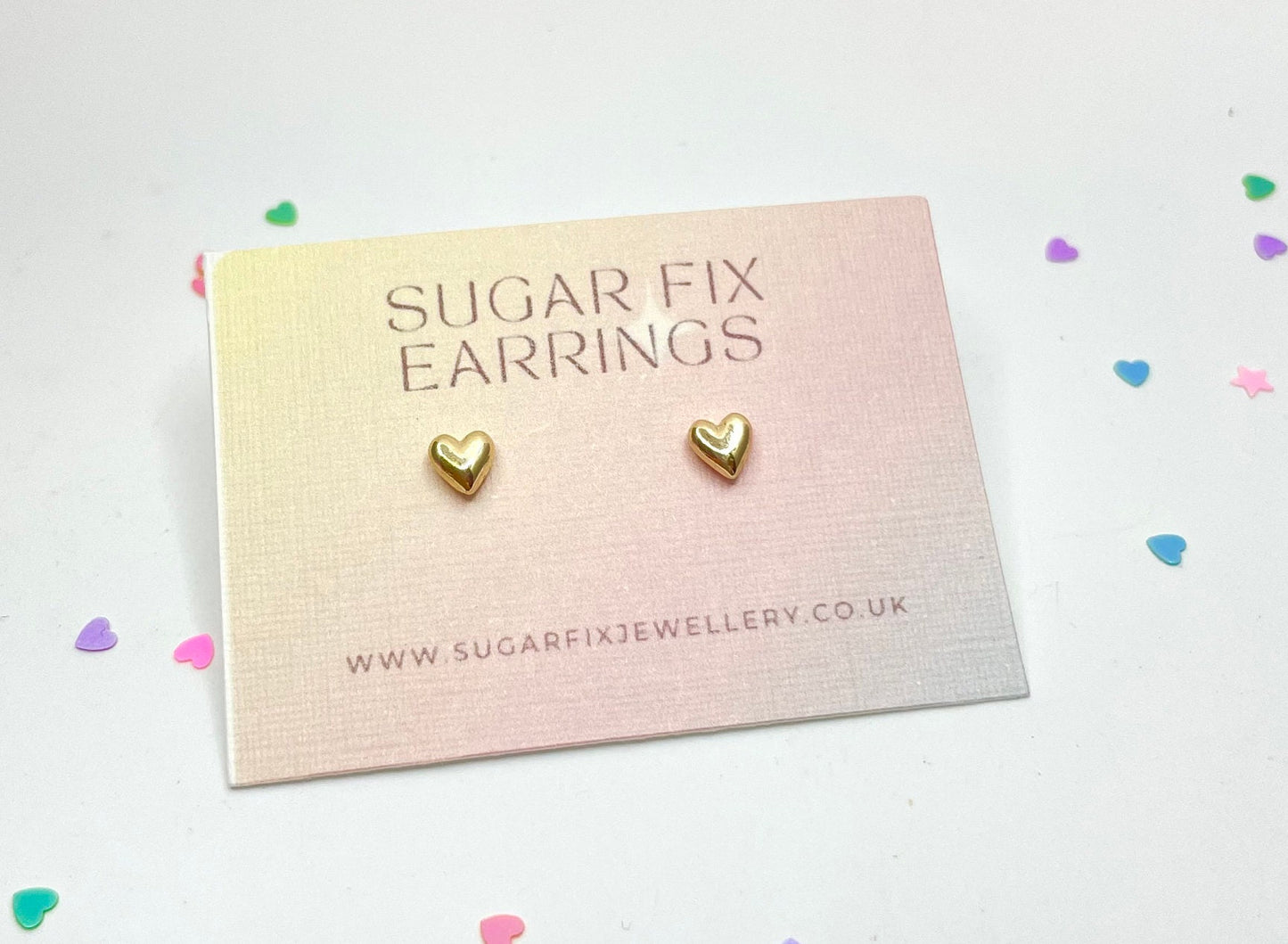 Tiny Heart Earrings