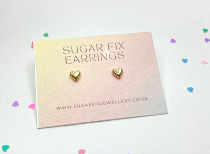 Tiny Heart Earrings