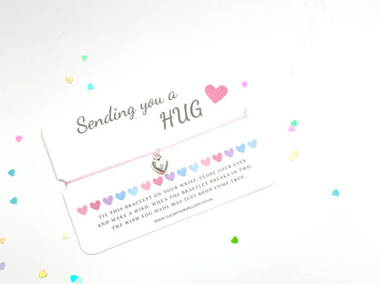 Sending a Hug Wish Bracelet