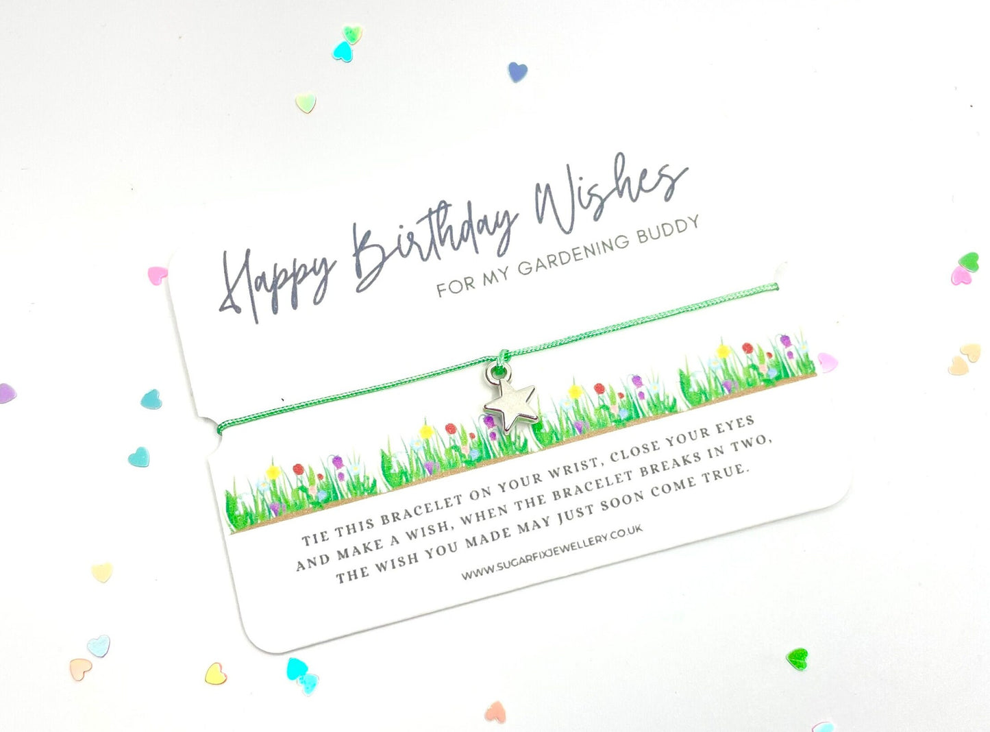 Gardening Happy Birthday Wish Bracelet