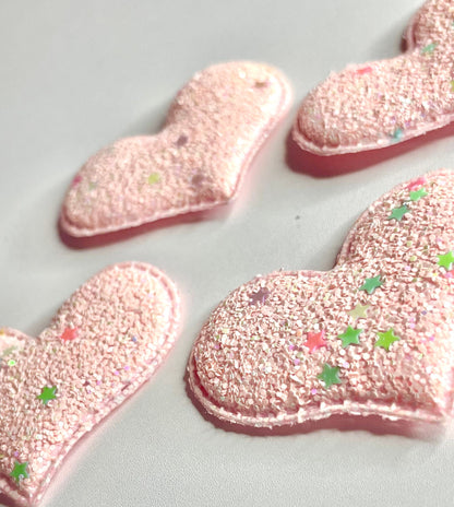 Pink Glitter Heart Pocket Hug
