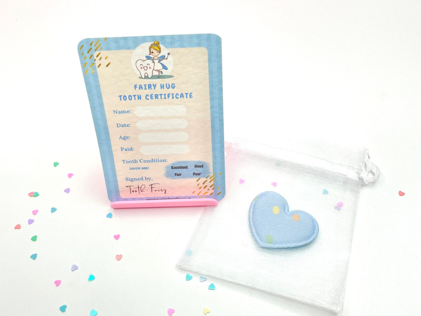 Blue Tooth Fairy Pocket Hug Gift Set