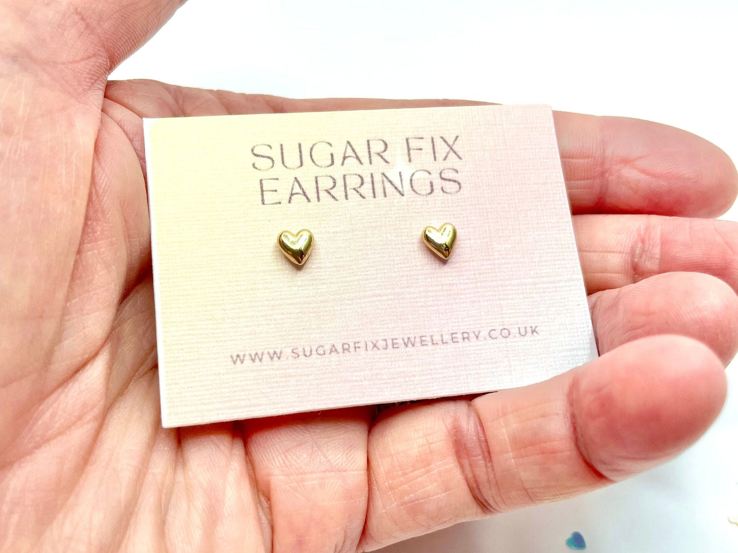 Tiny Heart Earrings