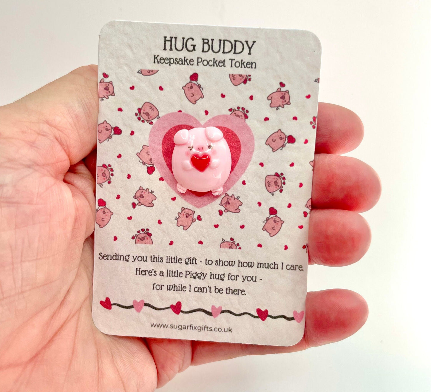 Pig Heart Pocket Hug Buddy