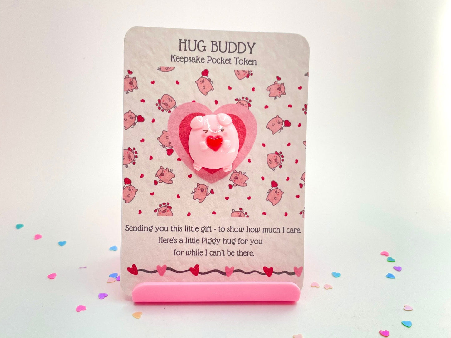 Pig Heart Pocket Hug Buddy