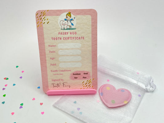 Pink Tooth Fairy Pocket Hug Gift Set