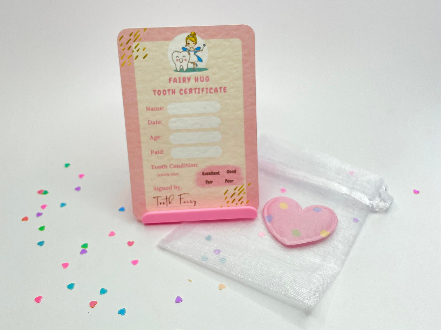 Pink Tooth Fairy Pocket Hug Gift Set