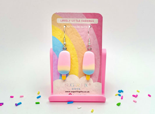 Sterling Silver Lollipop Earrings