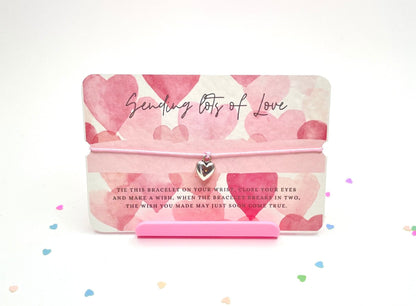 Lots Of Love Pink Wish Bracelet