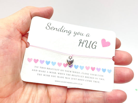 Sending a Hug Wish Bracelet